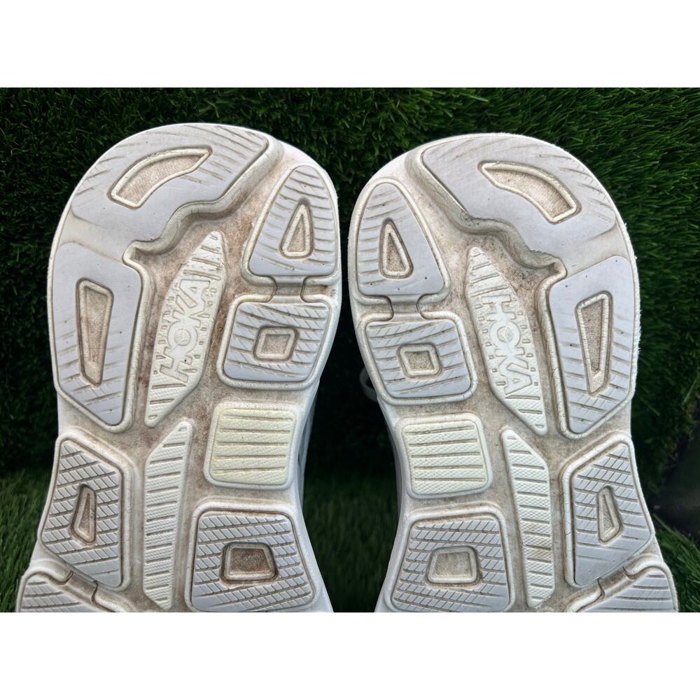 Hoka One One Bondi 9 1162012-CYWH Athletic Sneaker Women's 8.5B White Knit Gym - Picture 9 of 12